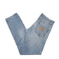 Mens Blue Carhartt Tapered Klondike WIP Casual JeansW32 L32