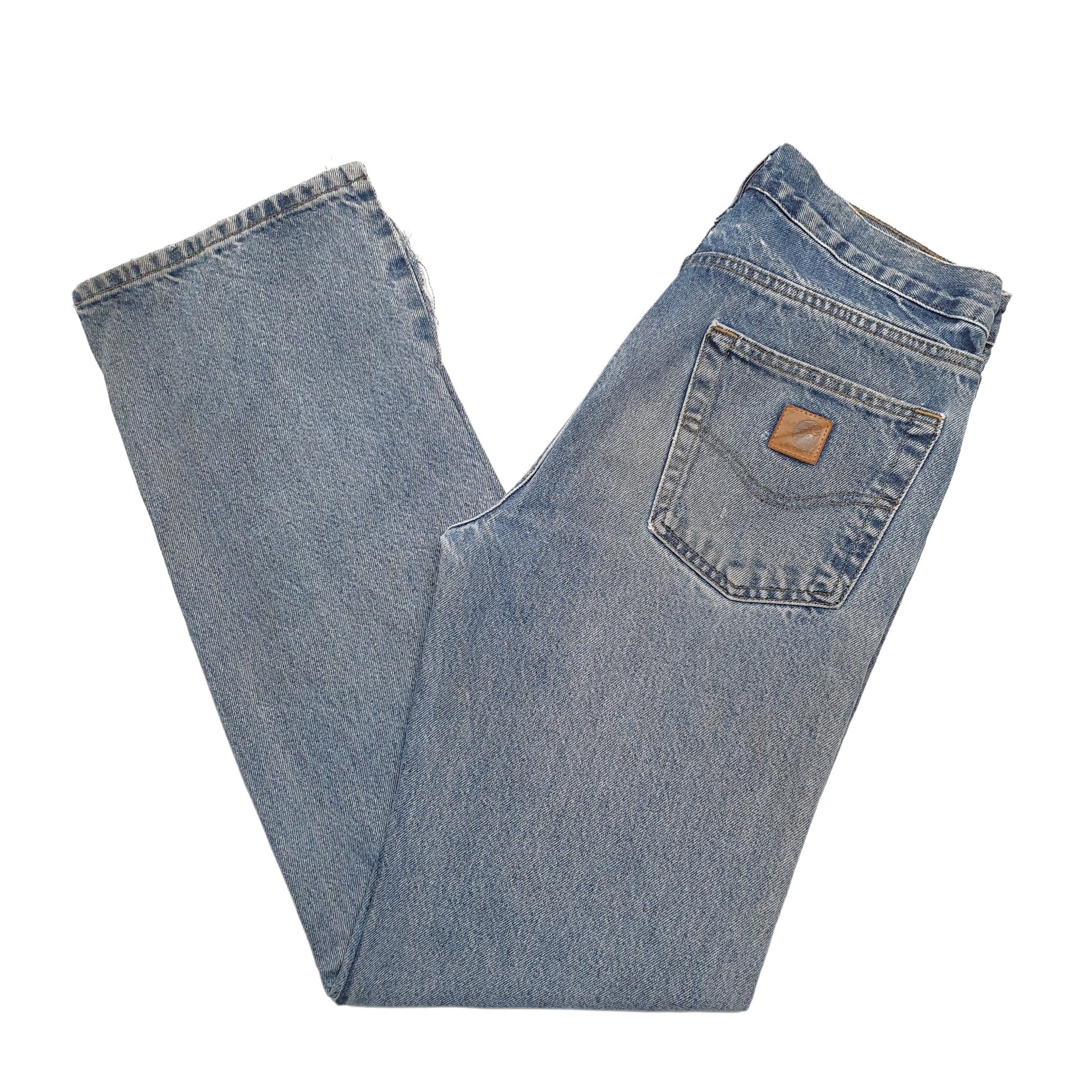 Mens Blue Carhartt B480 Carpenter JeansW30 L34