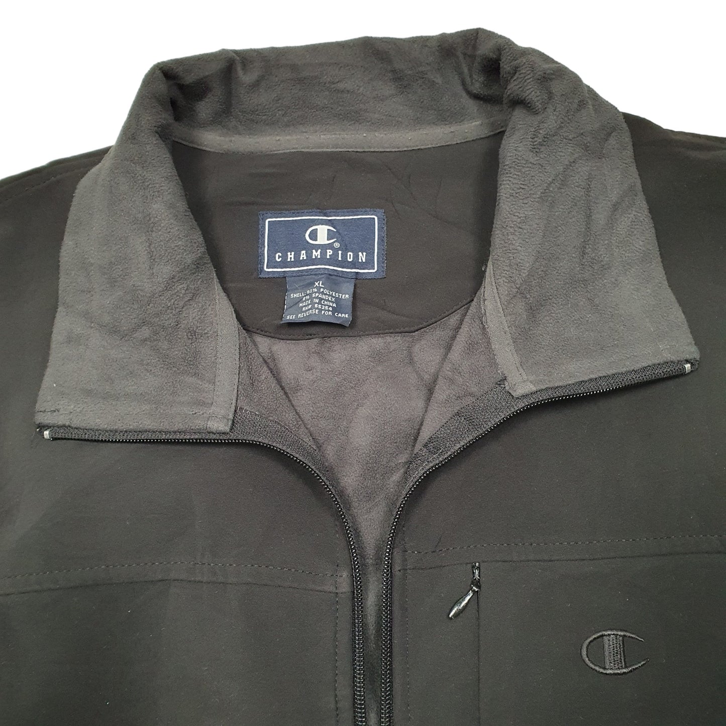 Mens Black Champion Jacket Top  Coat