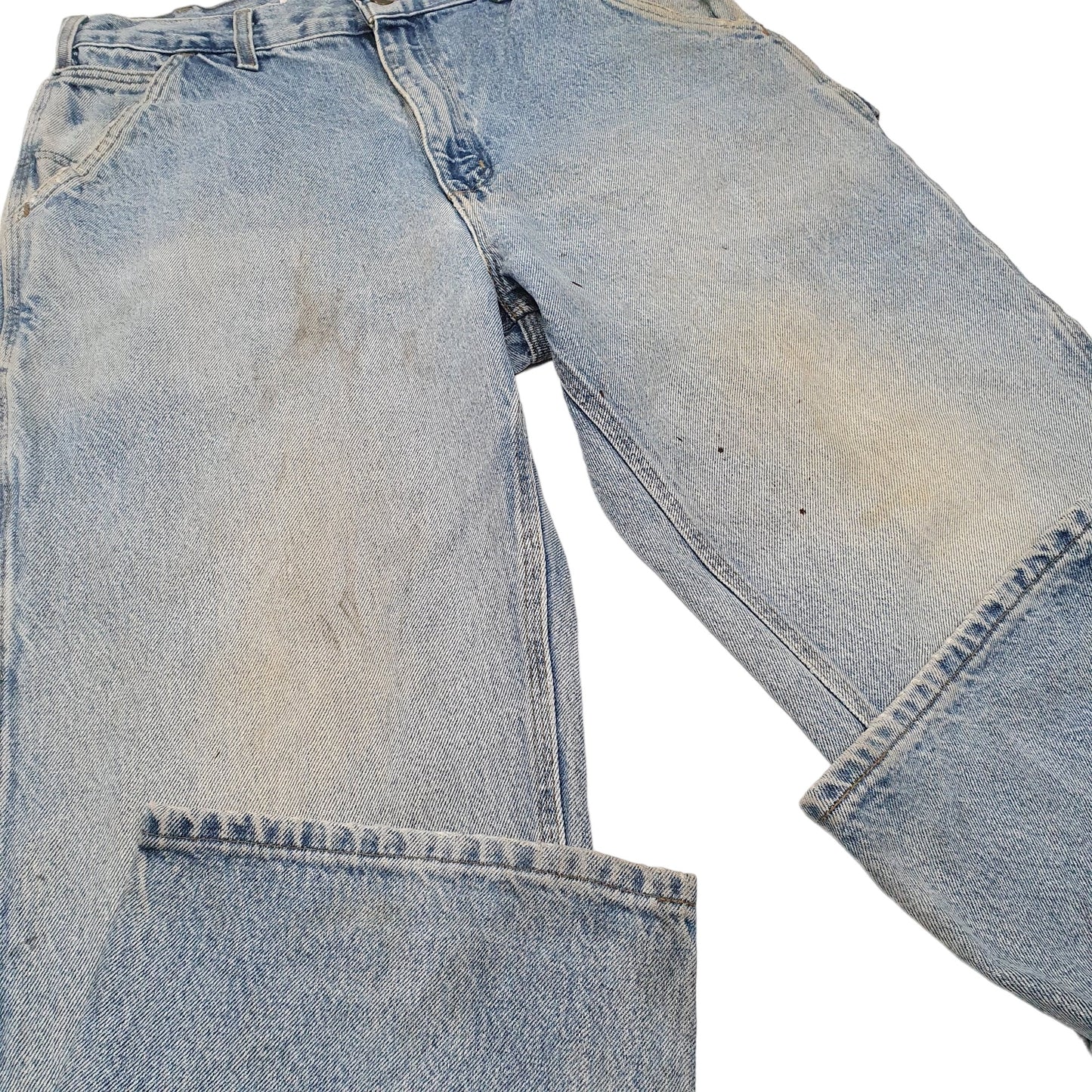 Mens Blue Carhartt Carpenter B237 JeansW33 L32