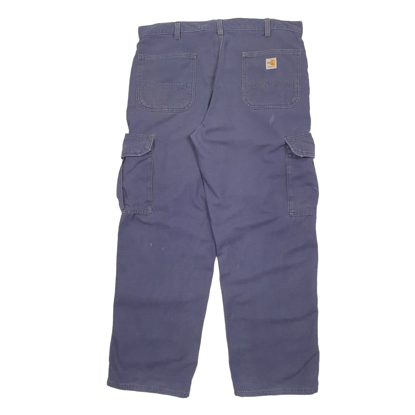 Mens Blue Carhartt FRB240 Fire Resistant Cargo Trousers