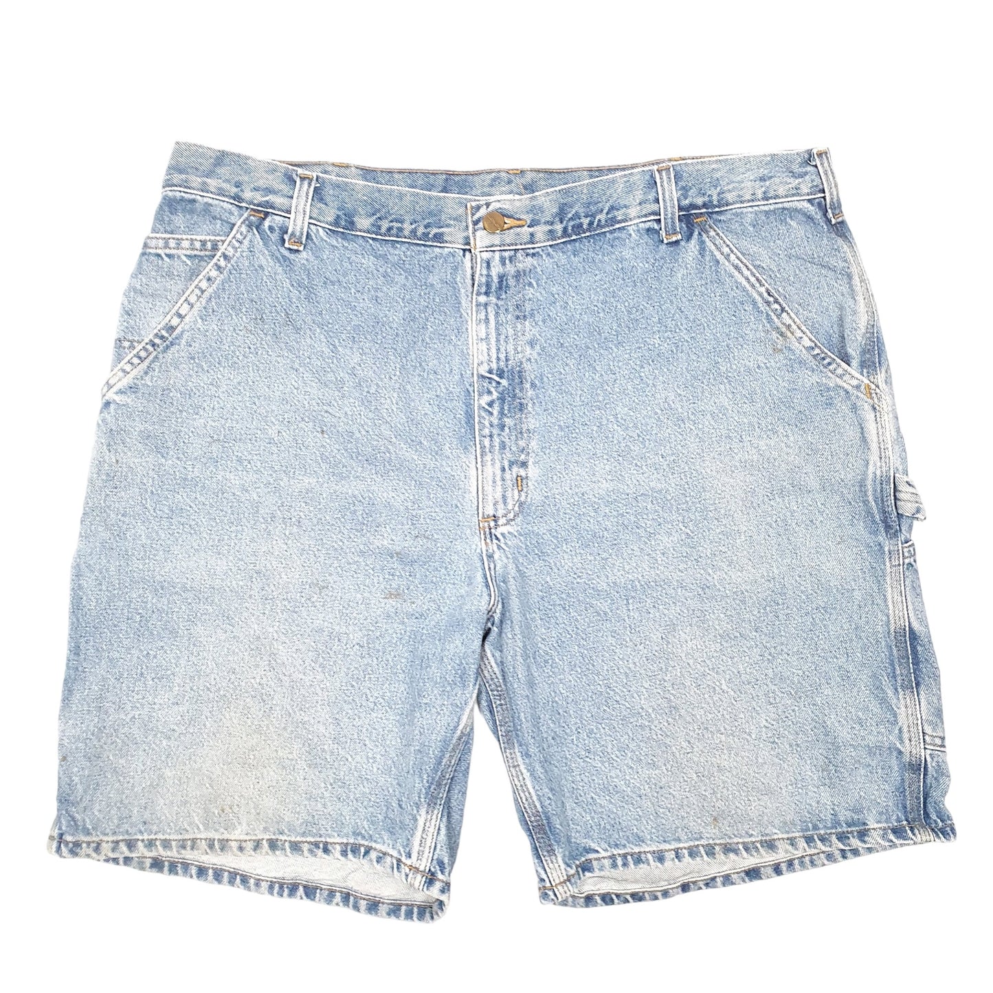Mens Blue Carhartt Carpenter Denim Shorts