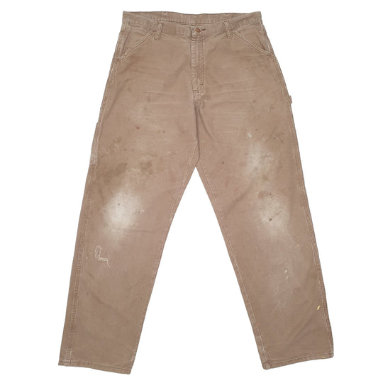 Mens Brown Rustlers  Carpenter Trousers