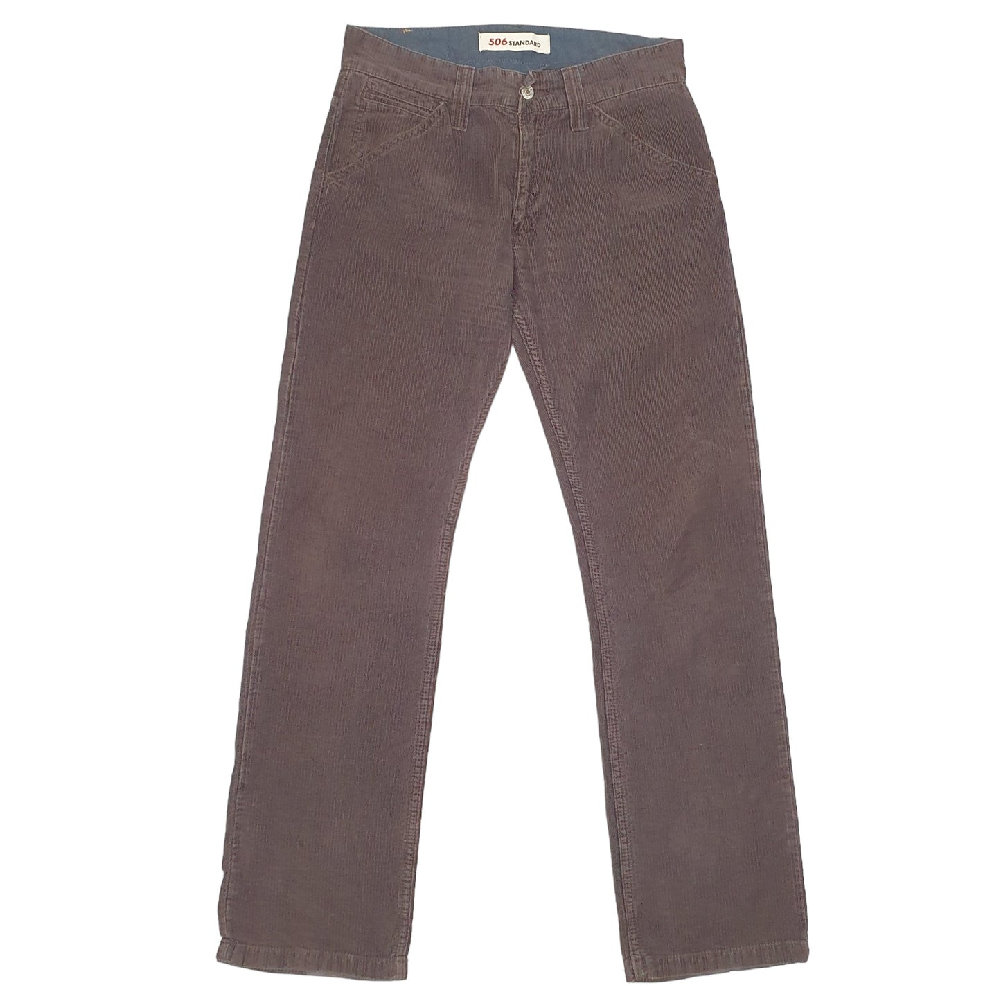 Mens Brown Levis 506 Standard Corduroy Trousers