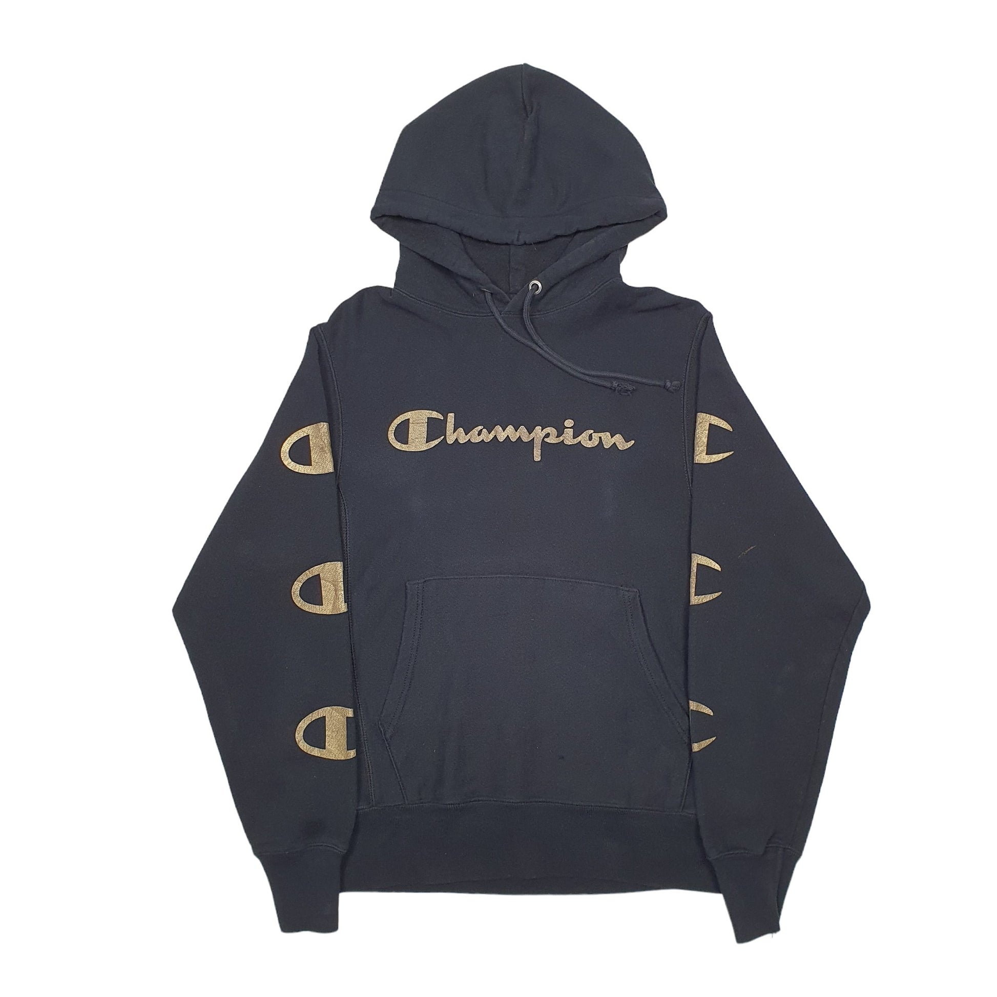 Mens Black Champion  Hoodie Jumper