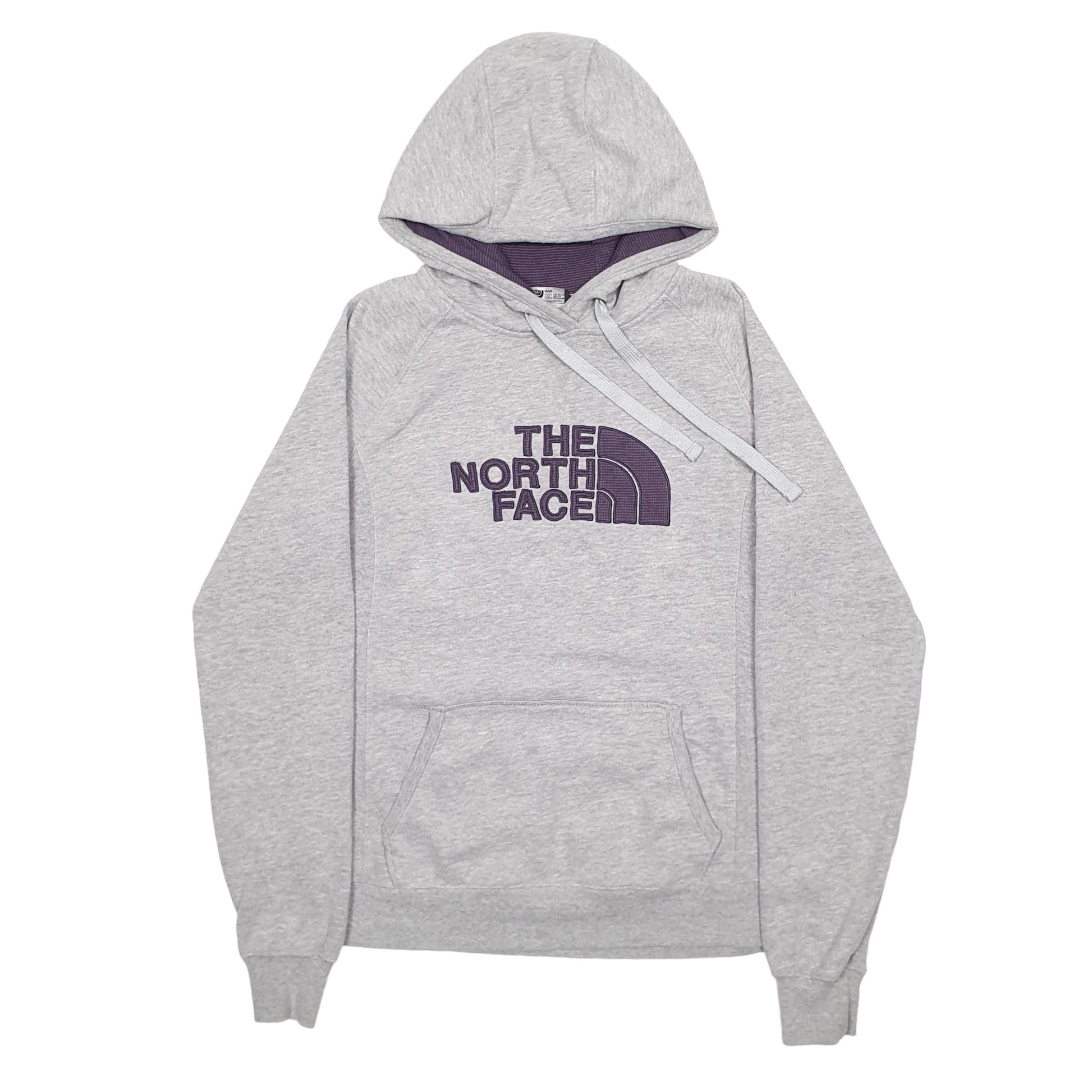 Womens Grey The North Face Spellout Hoodie Jumper