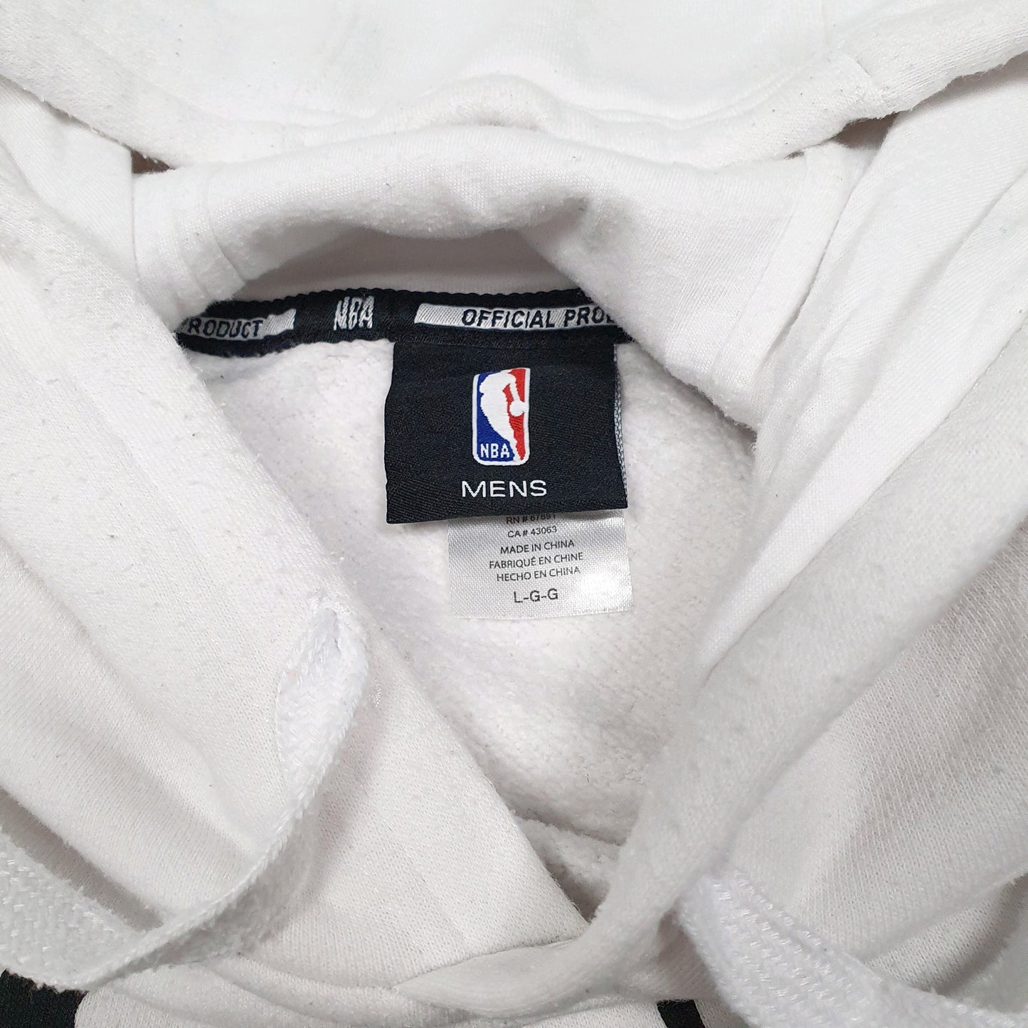 Mens White NBA Basketball Miami Heat Hoodie Jumper