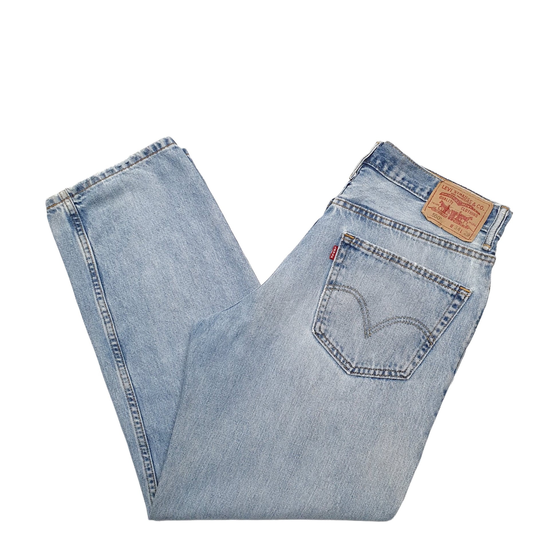 Mens Blue Levis  550 JeansW34 L29