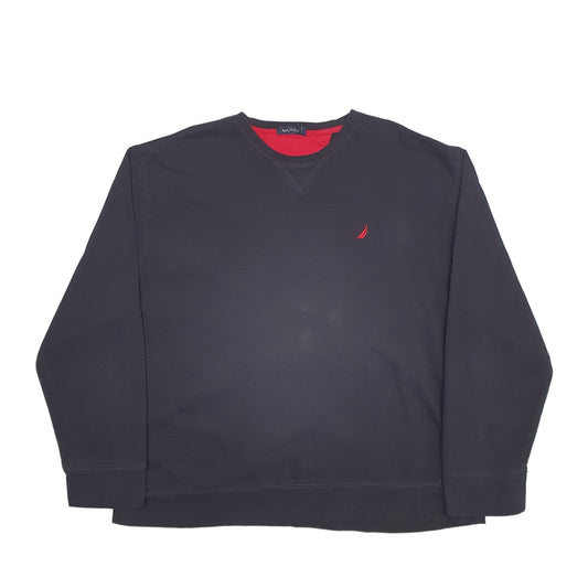 Mens Black Nautica  Crewneck Jumper