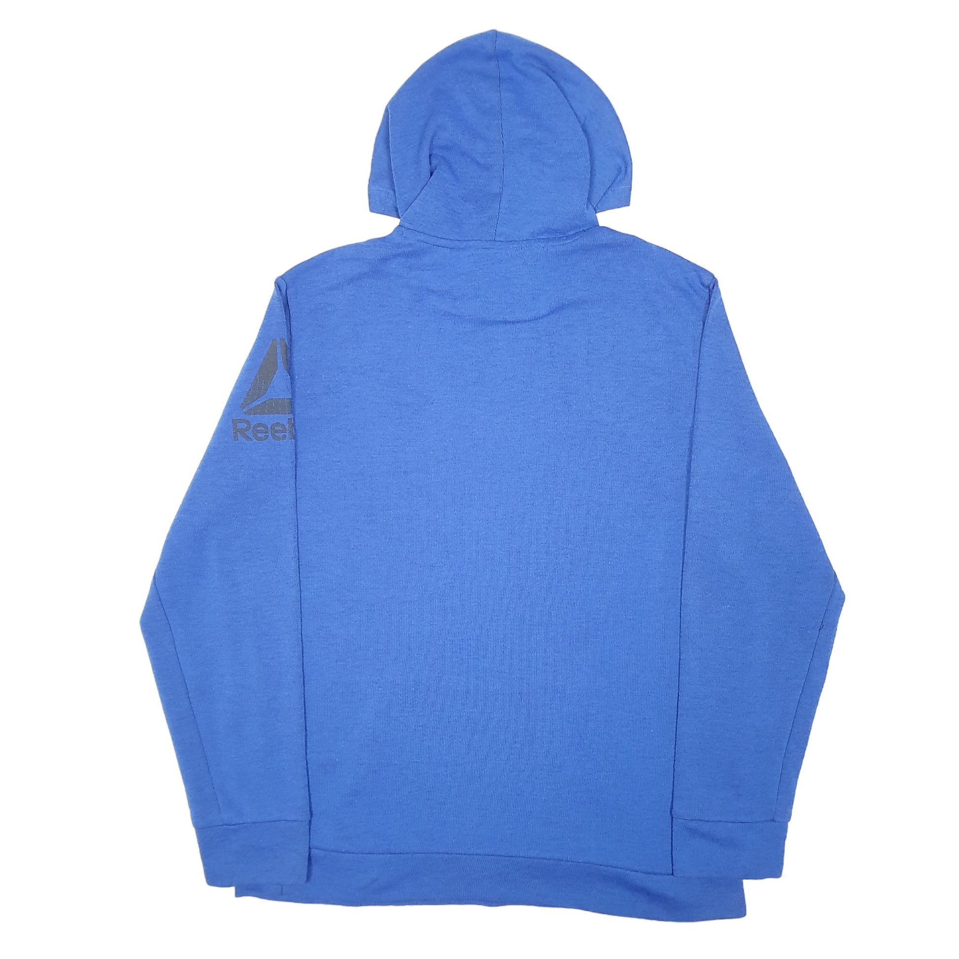 Mens Blue Reebok Active Gym Workout Hoodie Jumper