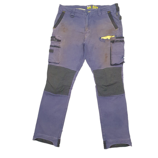 Mens Blue Bisley  Cargo Trousers