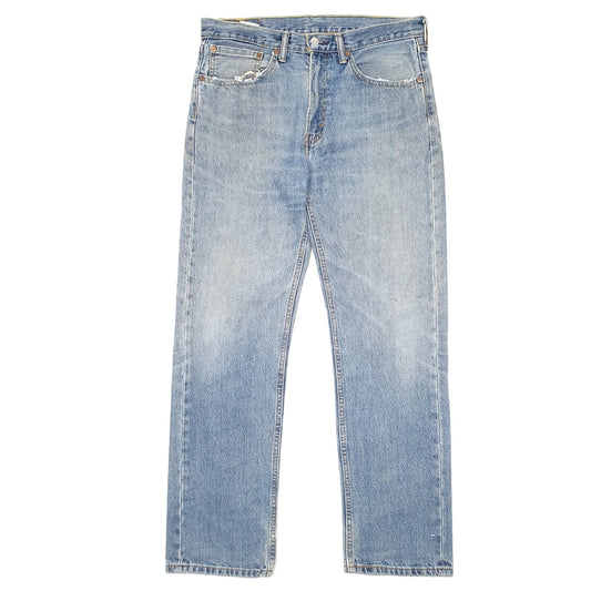 Mens Blue Levis  505 JeansW34 L32
