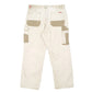 Mens Beige Hard Yakka Double Knee Utility Cargo Trousers