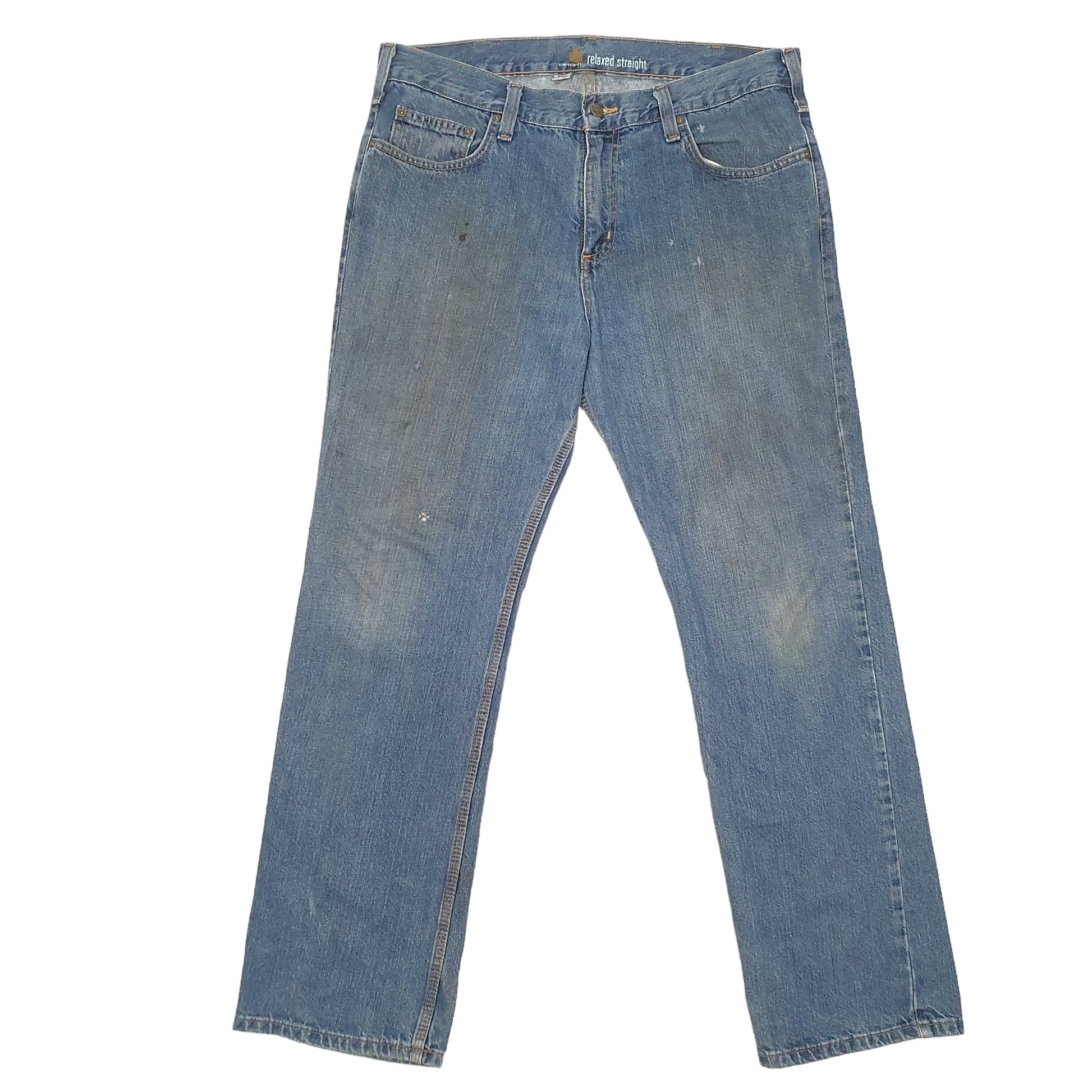 Mens Blue Carhartt Relaxed B320 JeansW36 L32
