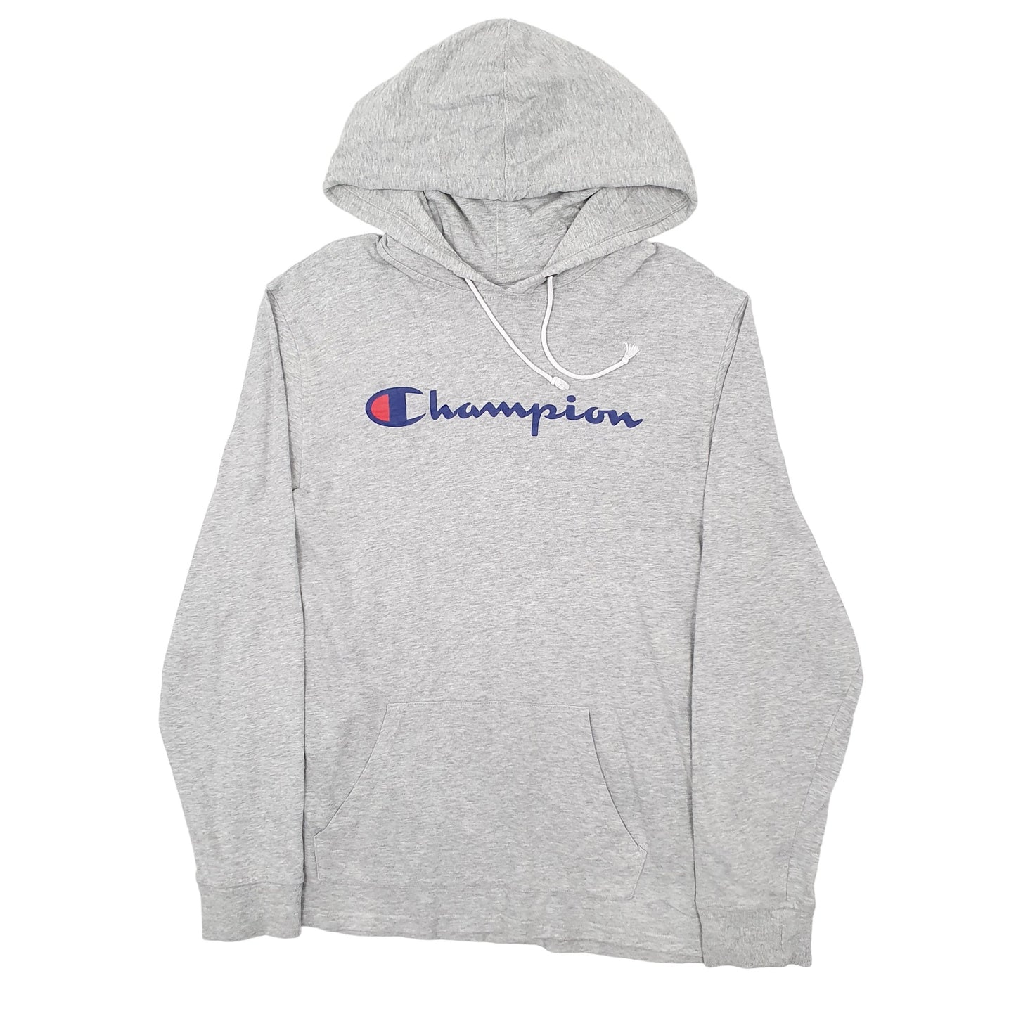 Mens Grey Champion Lightweight Hoodie Jumper
