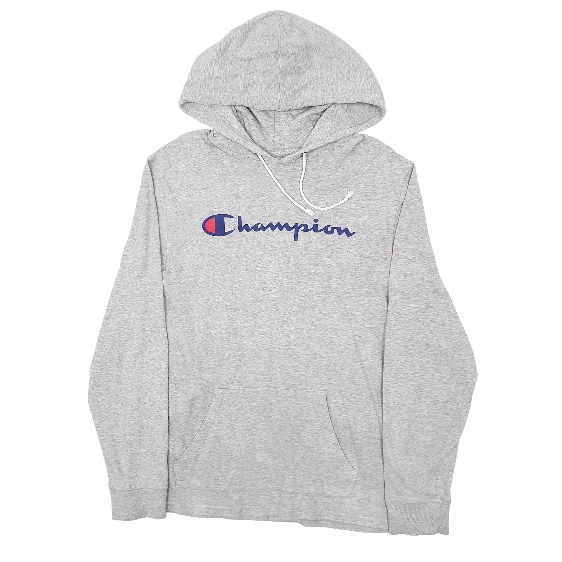 Mens Grey Champion Lightweight Hoodie Jumper