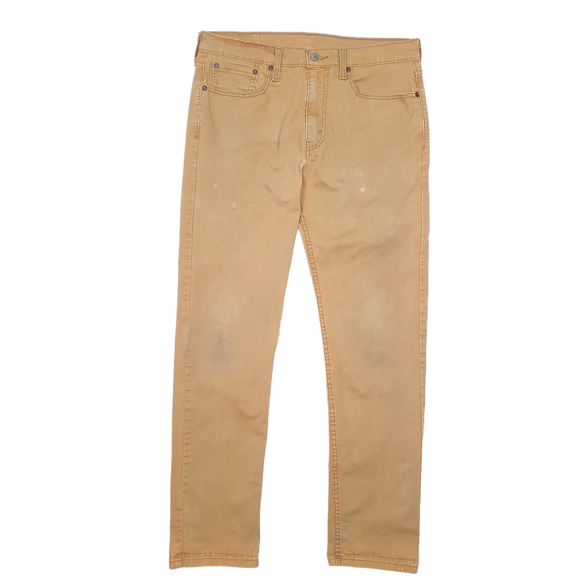 Mens Tan Levis 502 Stretch Chino Trousers