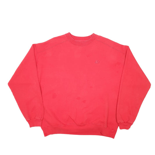 Mens Red Starter Pro 80 Heavyweight Crewneck Jumper