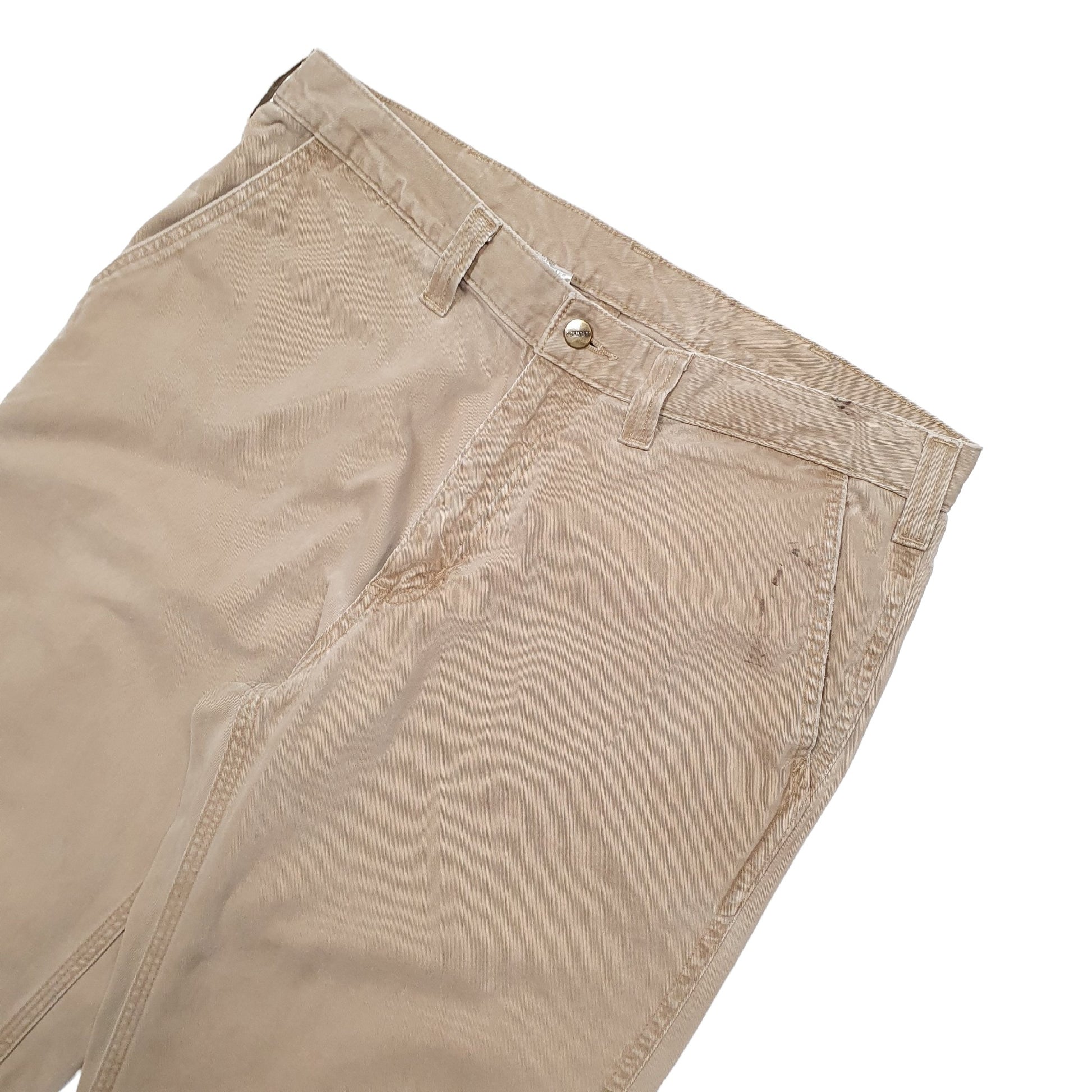 Mens Beige Carhartt  Carpenter Trousers