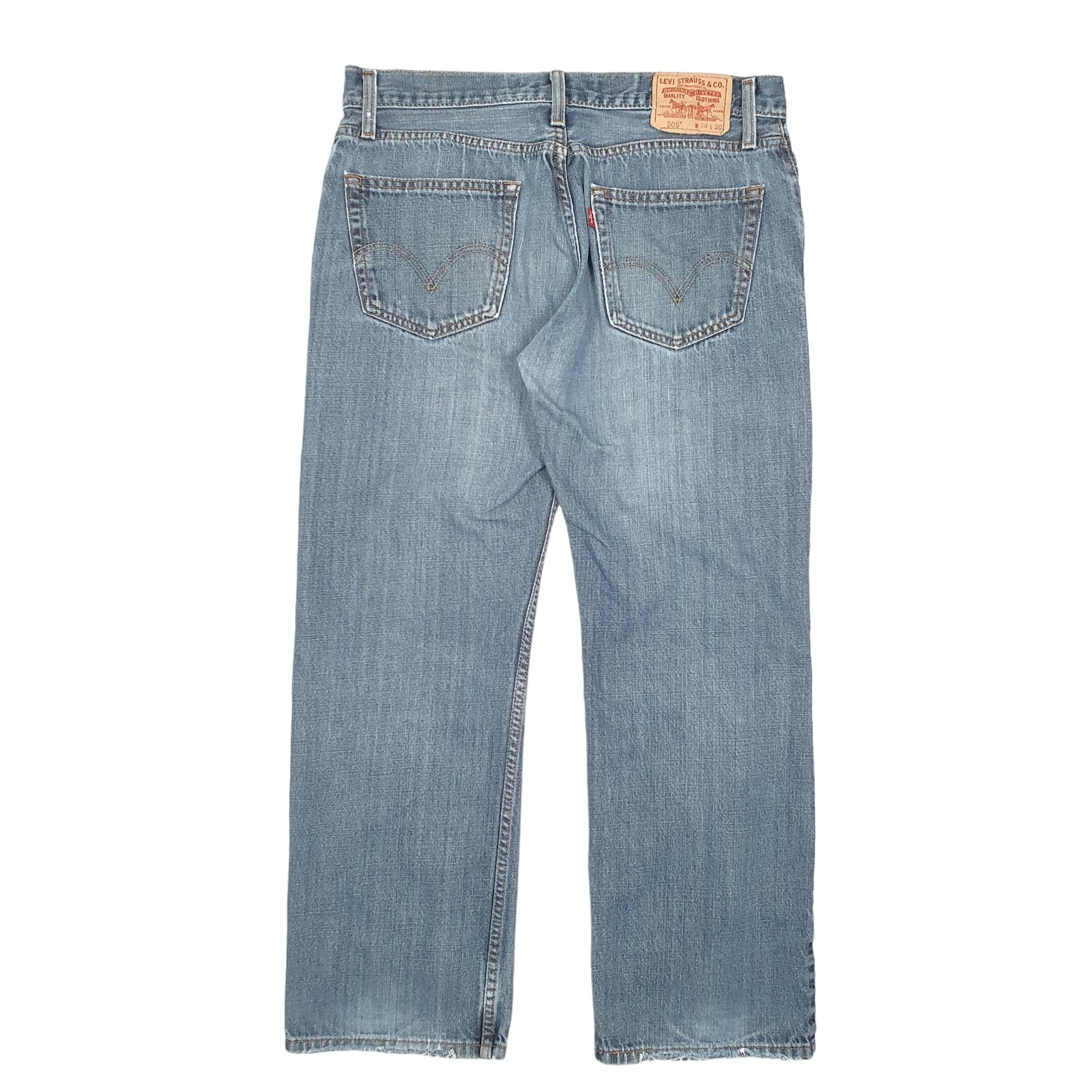 Mens Blue Levis  505 JeansW34 L30