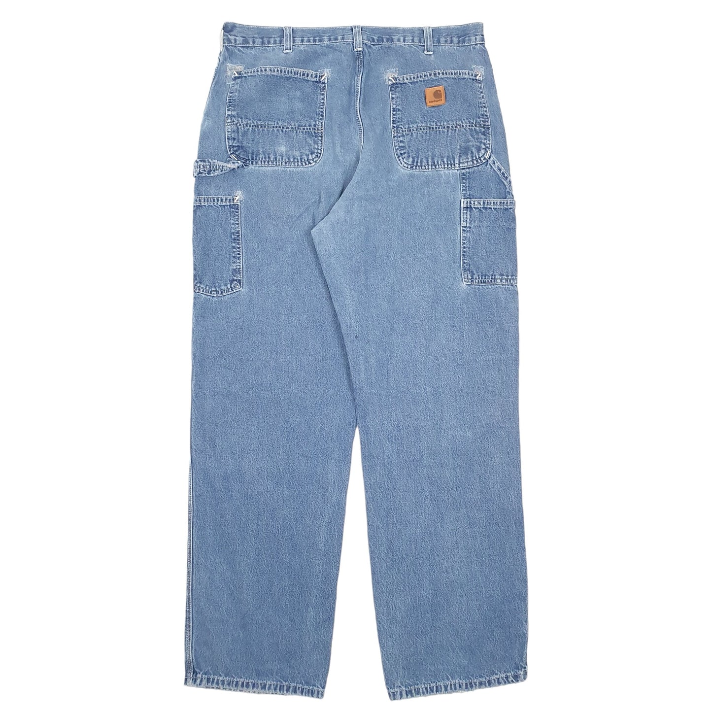 Mens Blue Carhartt Carpenter Dungaree Fit B13 JeansW36 L32