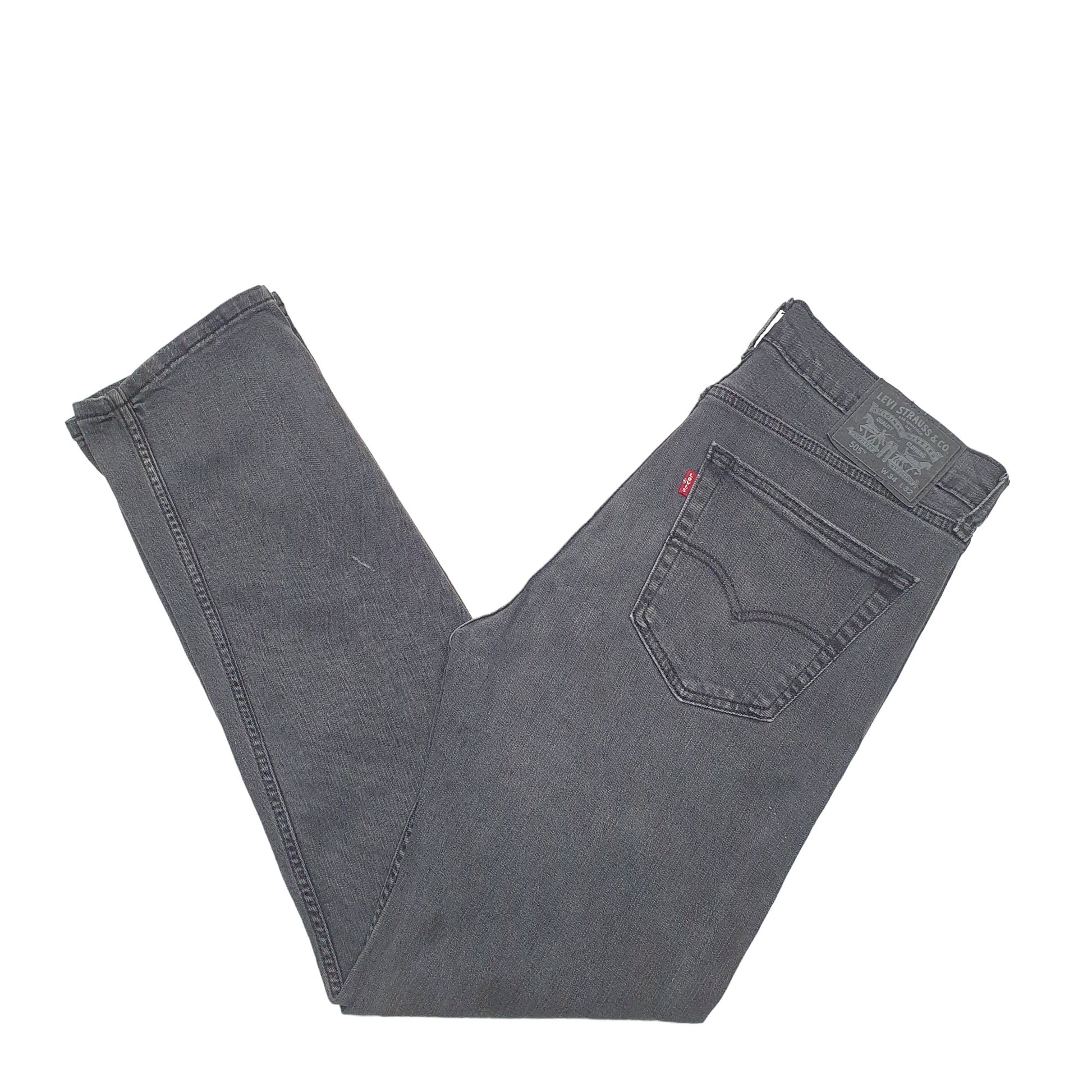 Mens Black Levis  505 JeansW34 L32