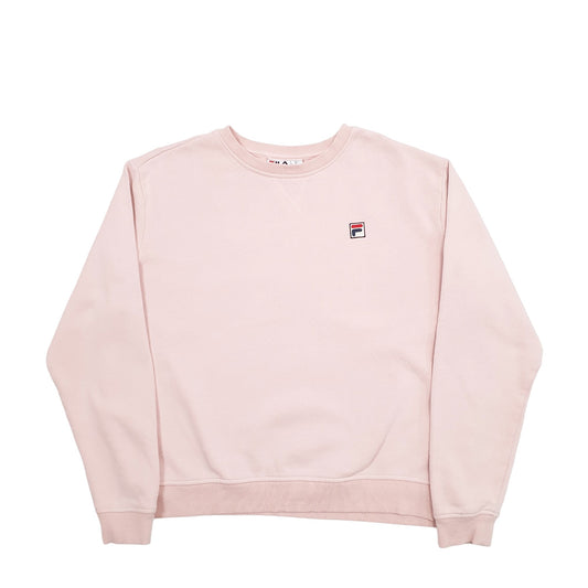 Womens Pink Fila  Crewneck Jumper