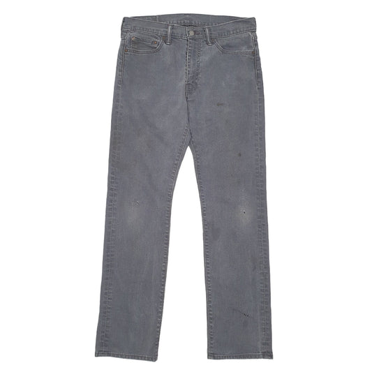 Mens Grey Levis 513 JeansW32 L32