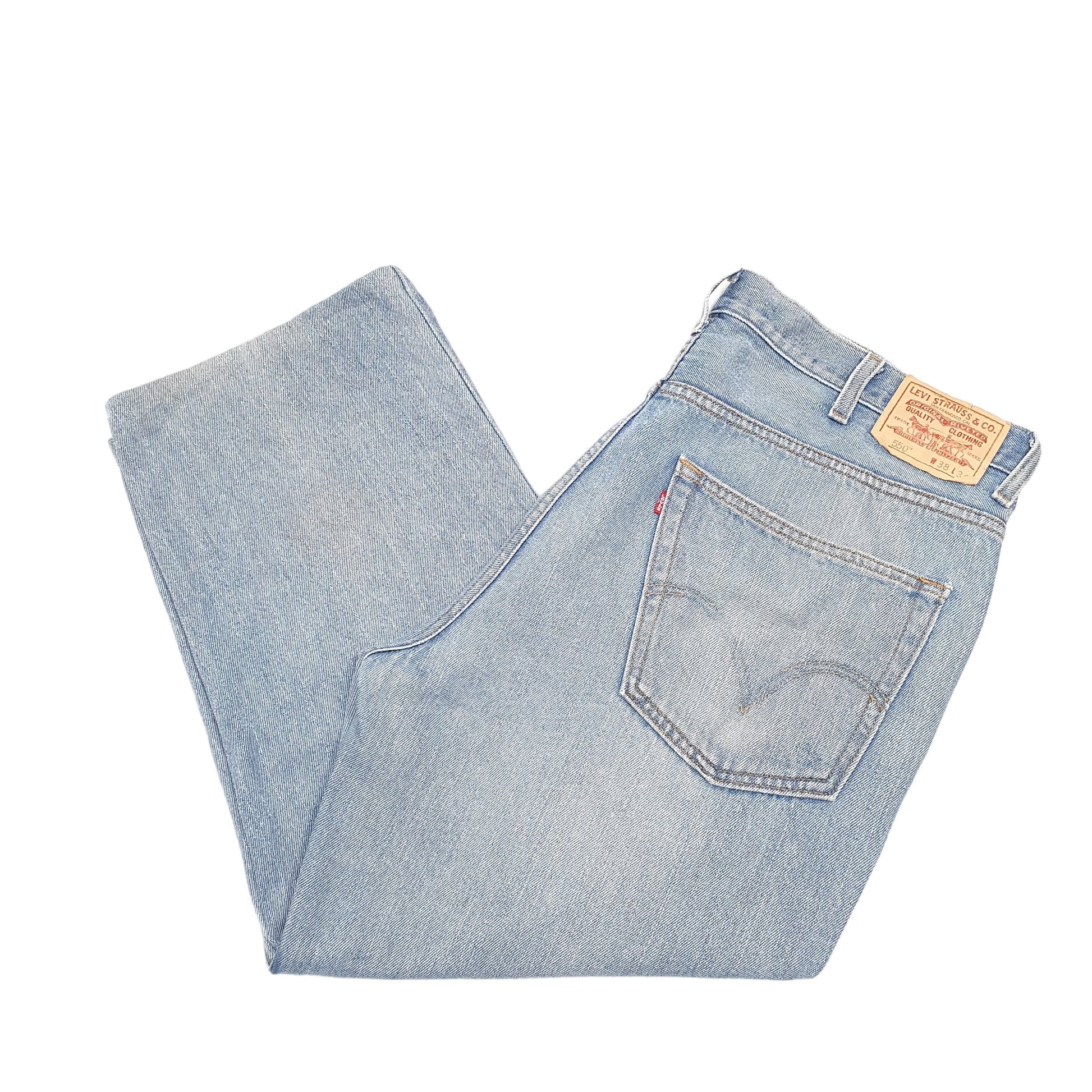 Mens Blue Levis  550 JeansW40 L26