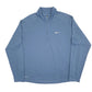 Mens Blue Nike Dri Fit Running Active Quarter Zip Jumper