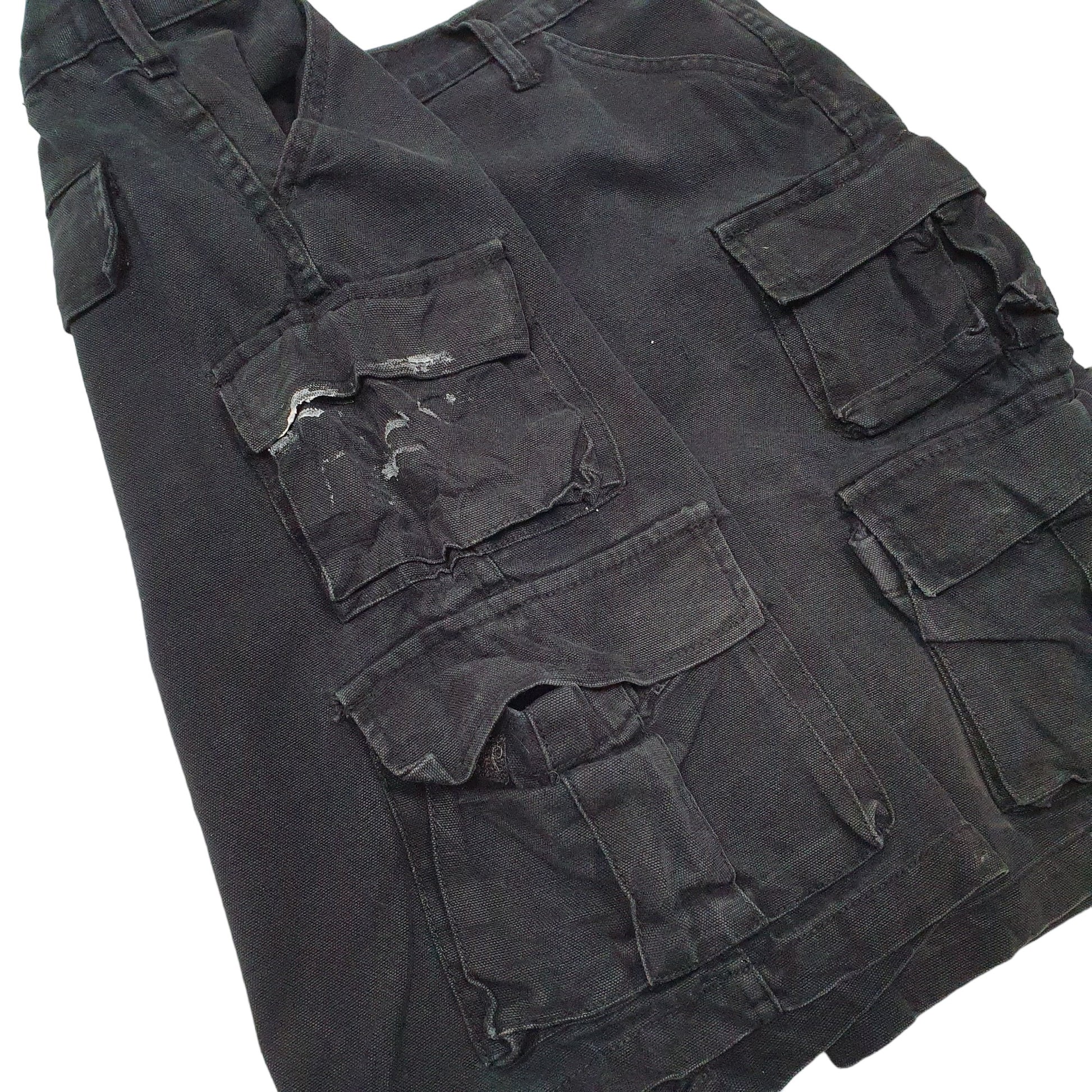 Mens Black Dakota  Cargo Shorts