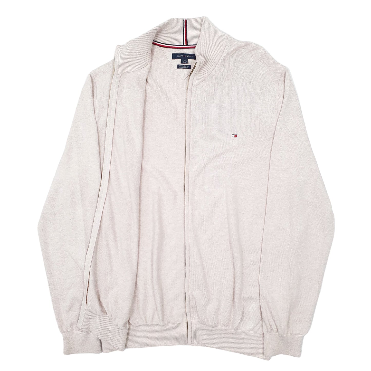 Mens Pink Tommy Hilfiger Cardigan Full Zip Jumper