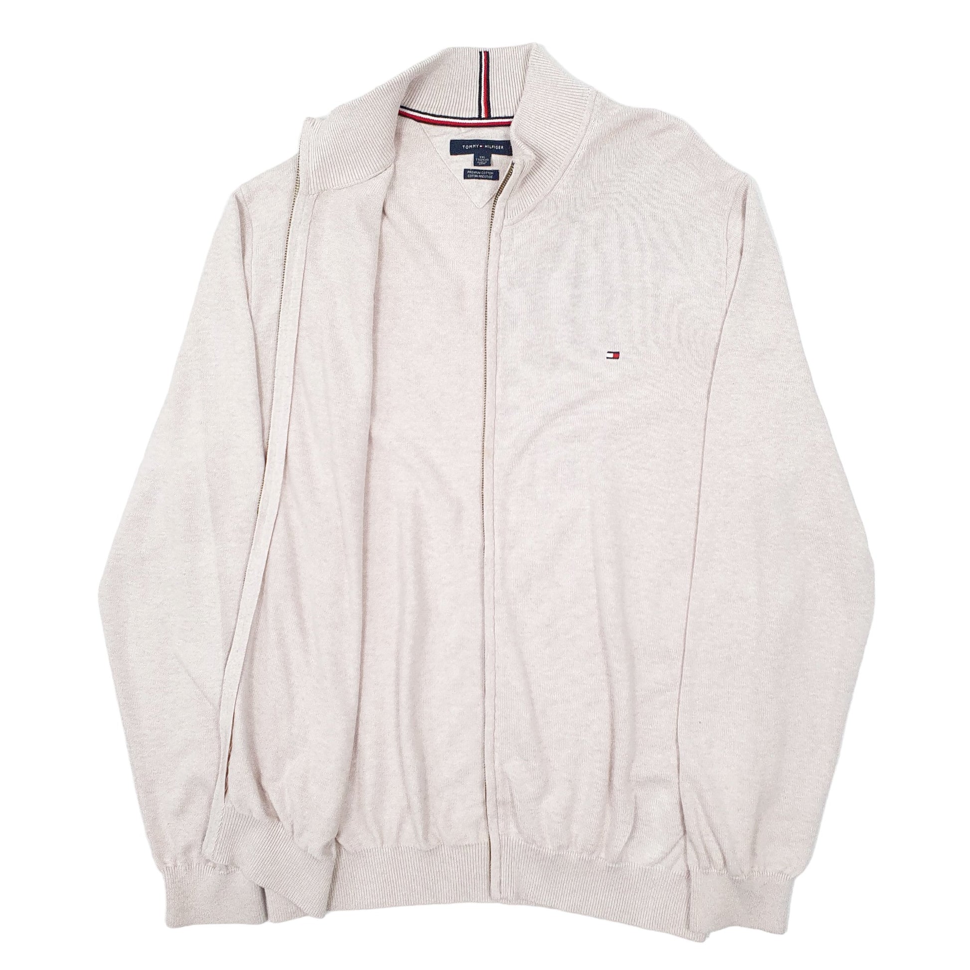 Mens Pink Tommy Hilfiger Cardigan Full Zip Jumper