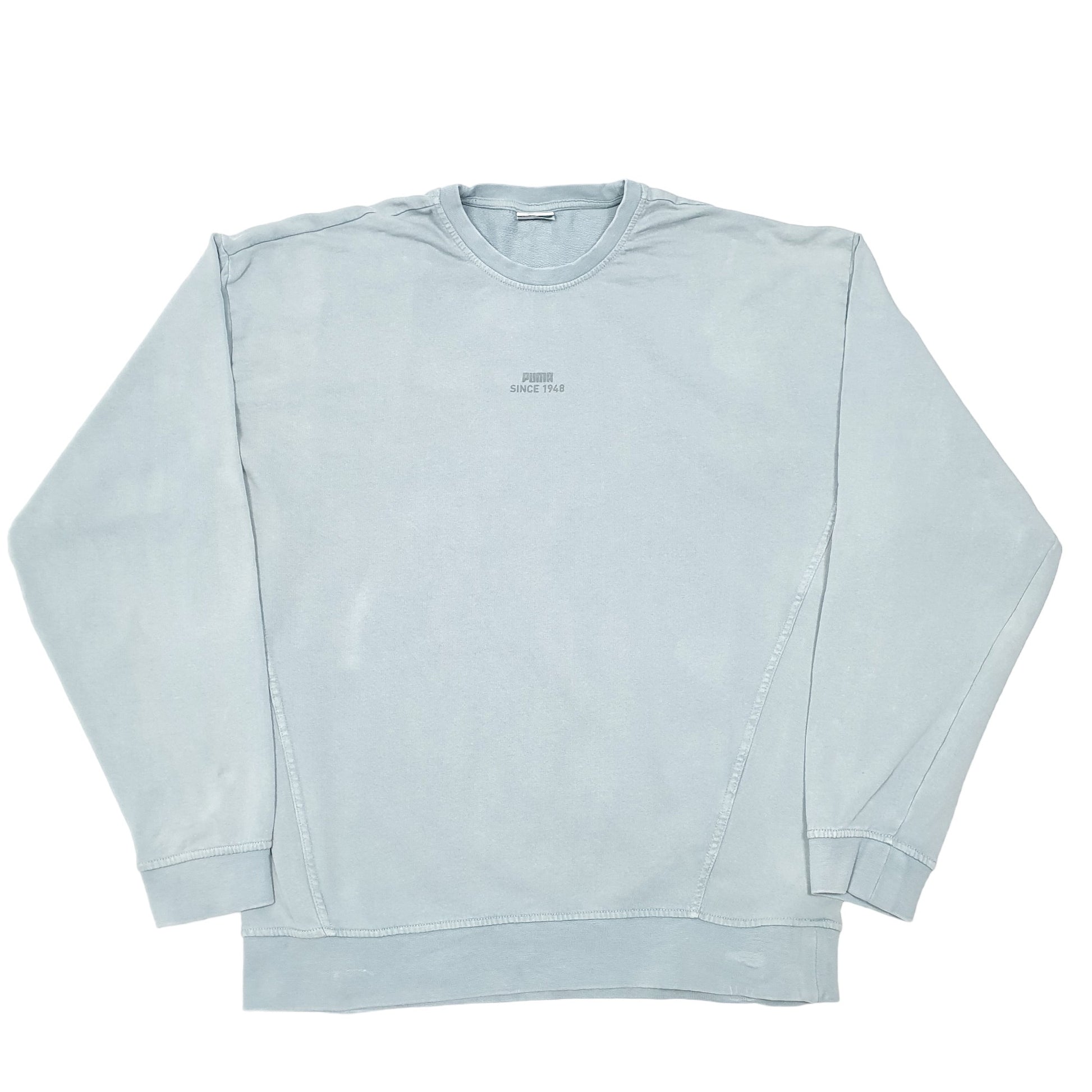 Mens Blue Puma Since 1948 Crewneck Jumper