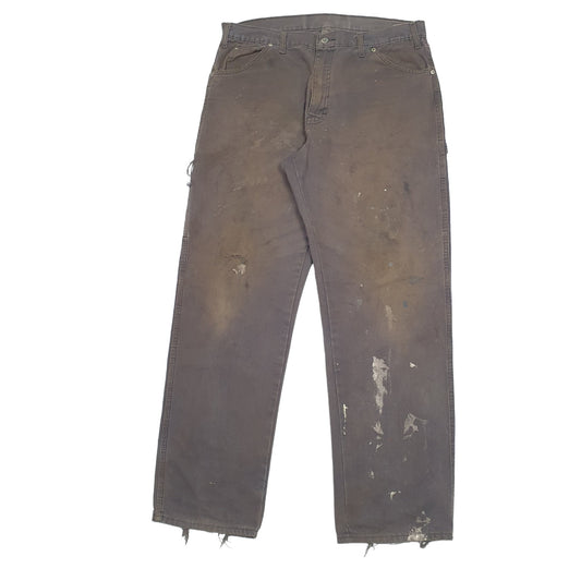 Mens Brown Dickies  Carpenter Trousers