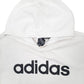 Mens White Adidas  Hoodie Jumper