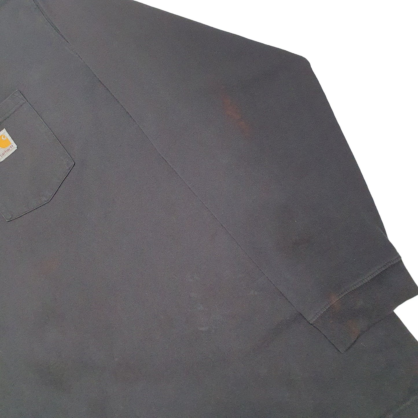 Mens Black Carhartt  Long Sleeve T Shirt