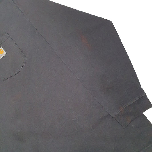 Mens Black Carhartt  Long Sleeve T Shirt