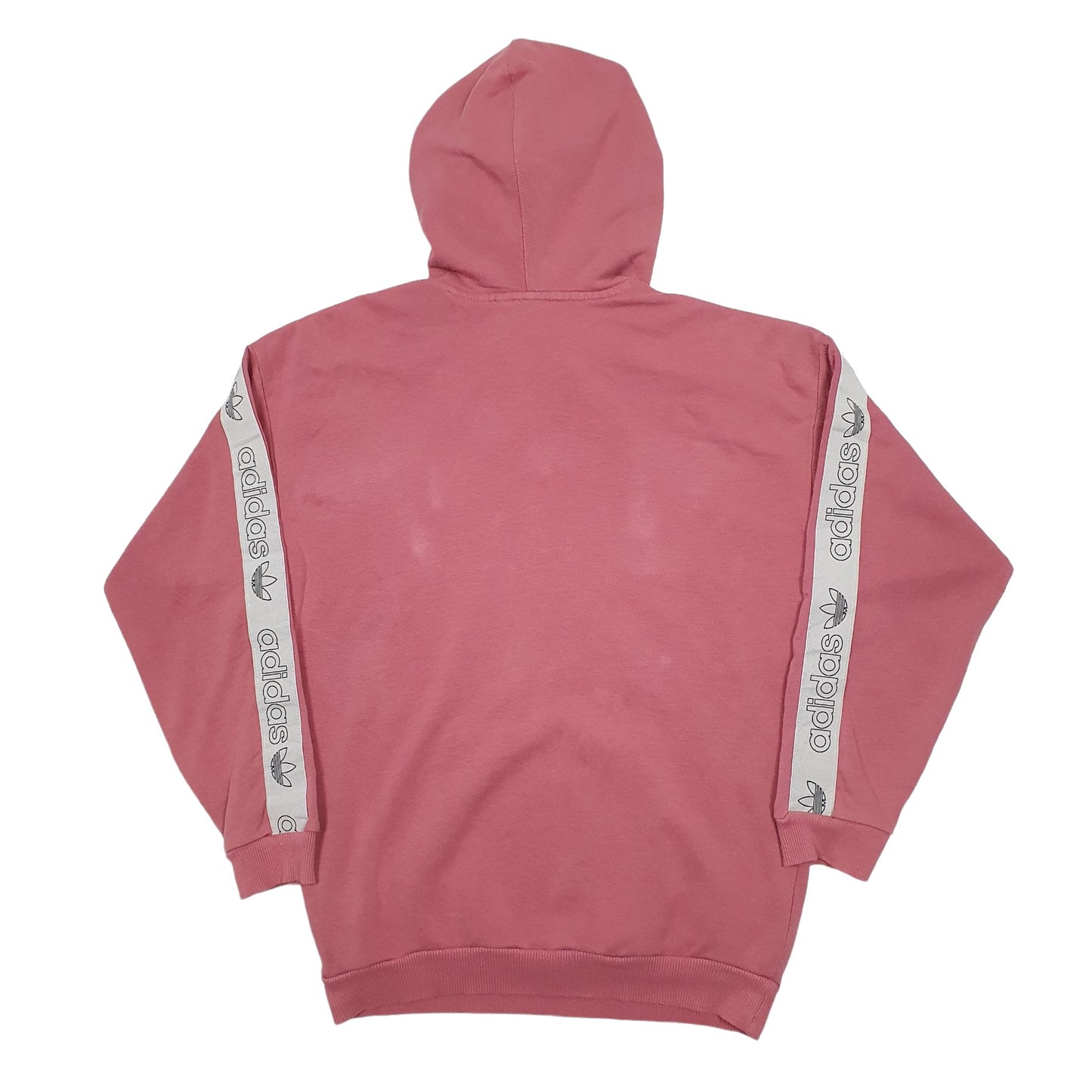 Womens Pink Adidas Spellout Hoodie Jumper