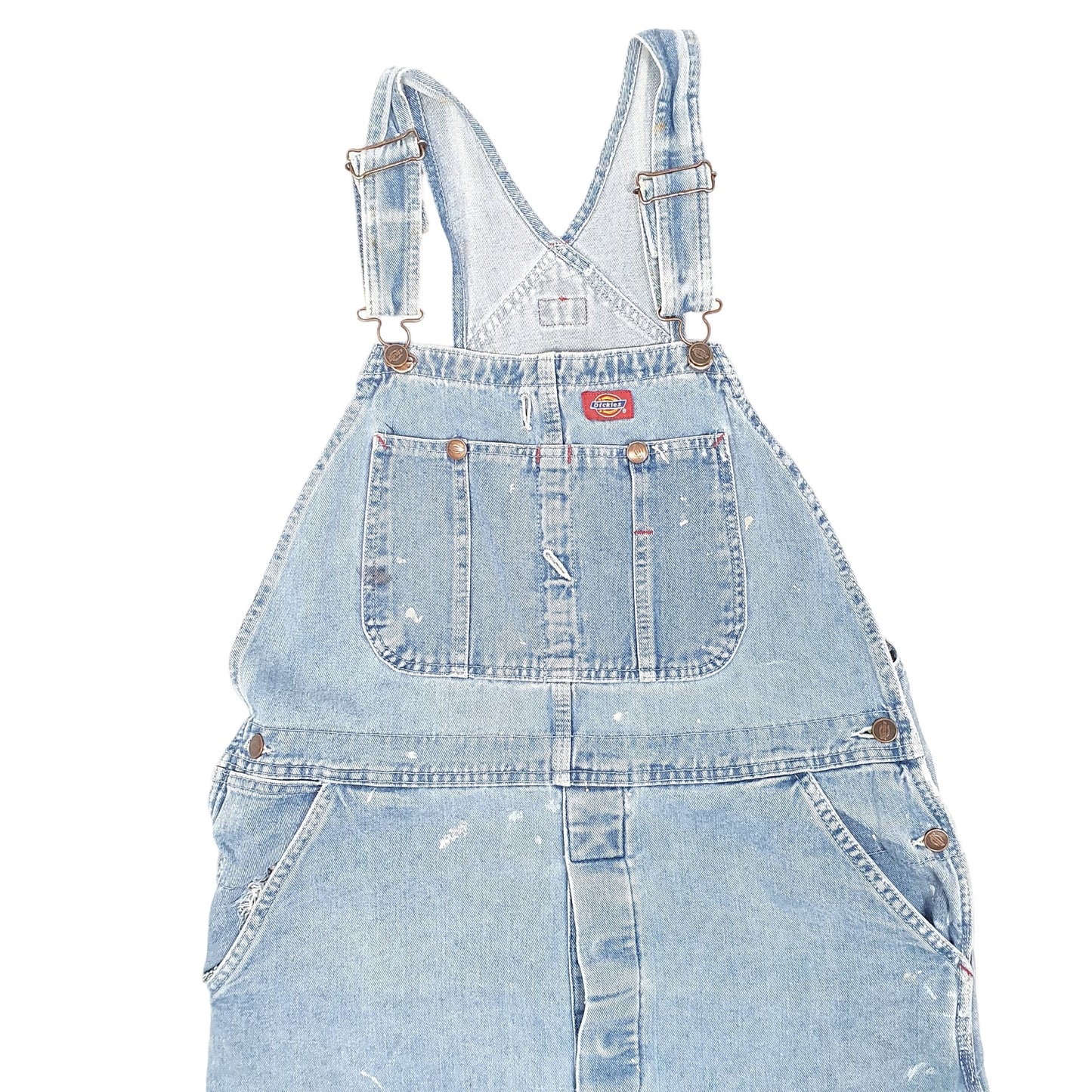Mens Blue Dickies Denim Jean Overalls Dungaree Trousers