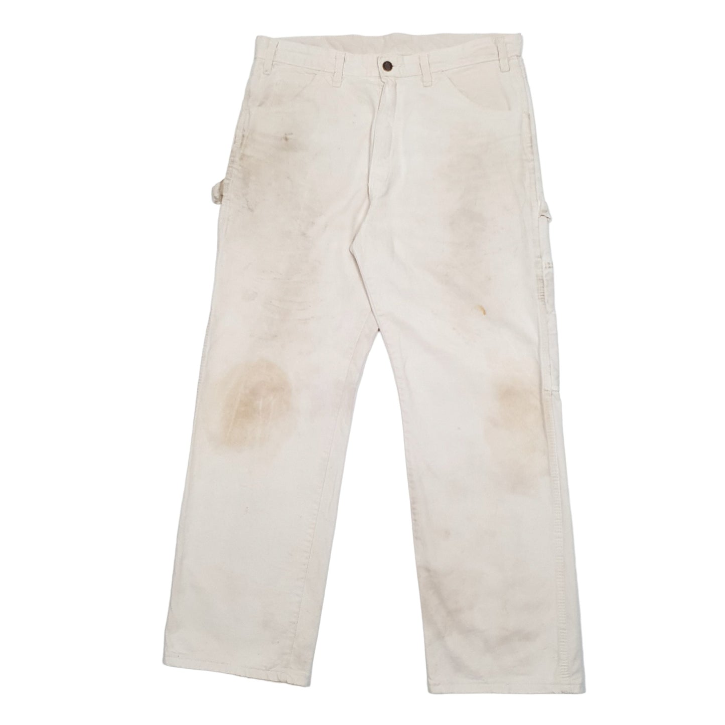 Mens White Dickies Carpenter Carpenter Trousers