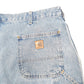 Mens Blue Carhartt Carpenter Denim Shorts