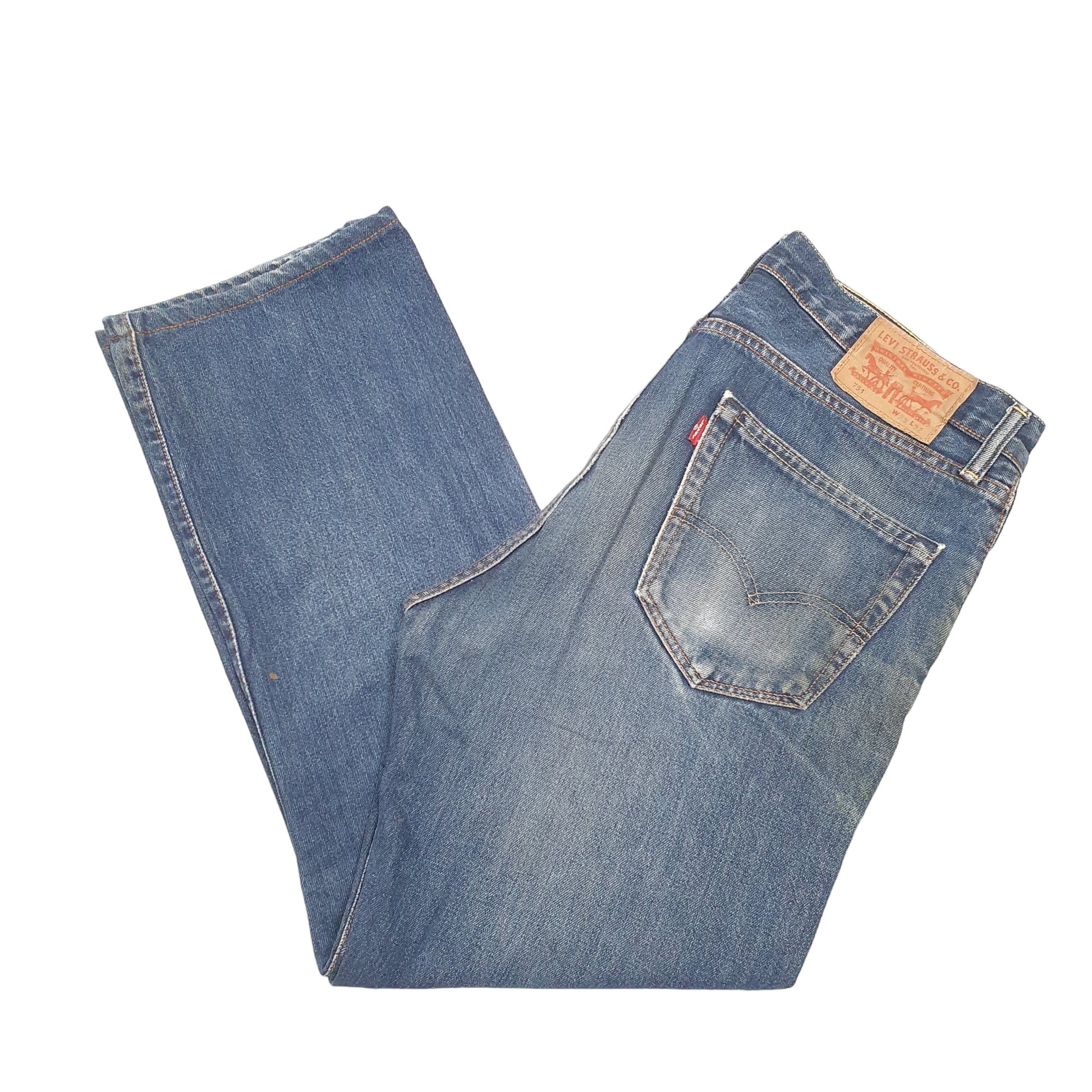 Mens Blue Levis Standard 751 JeansW36 L30