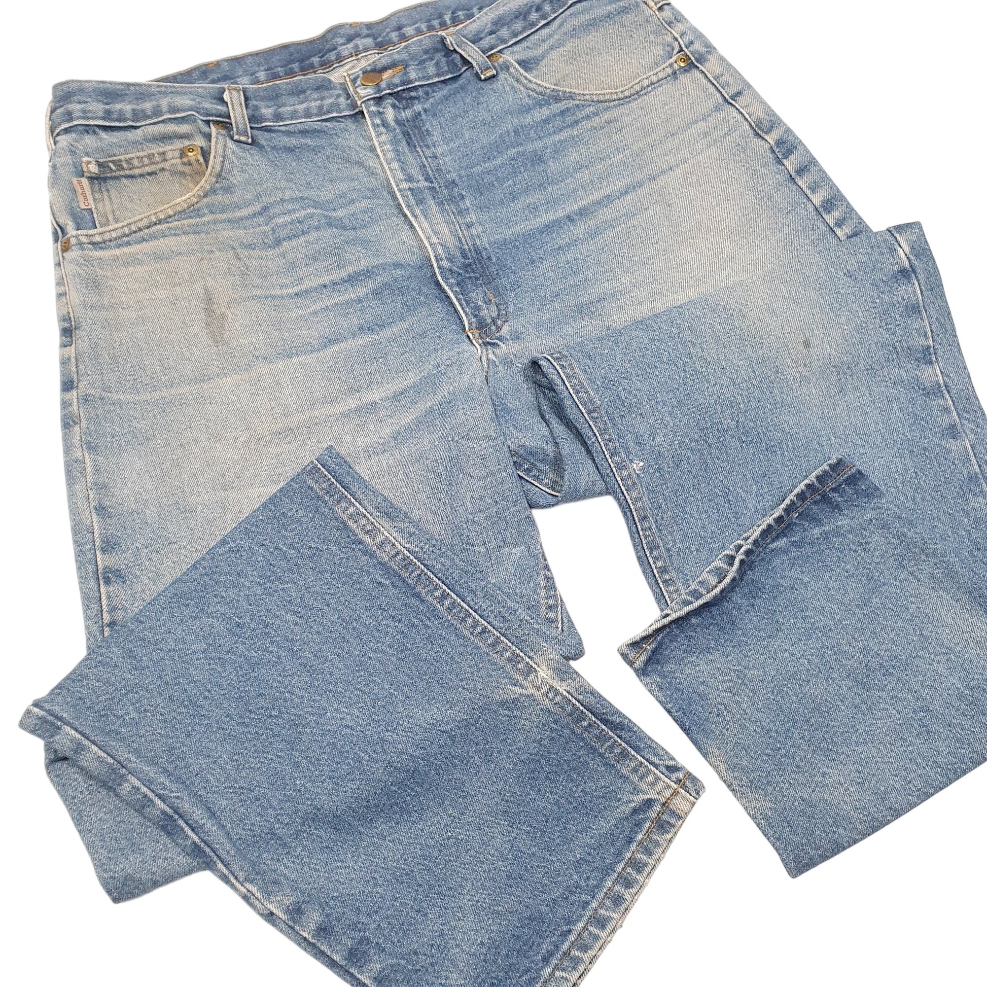 Mens Blue Carhartt Relaxed B17 JeansW38 L30