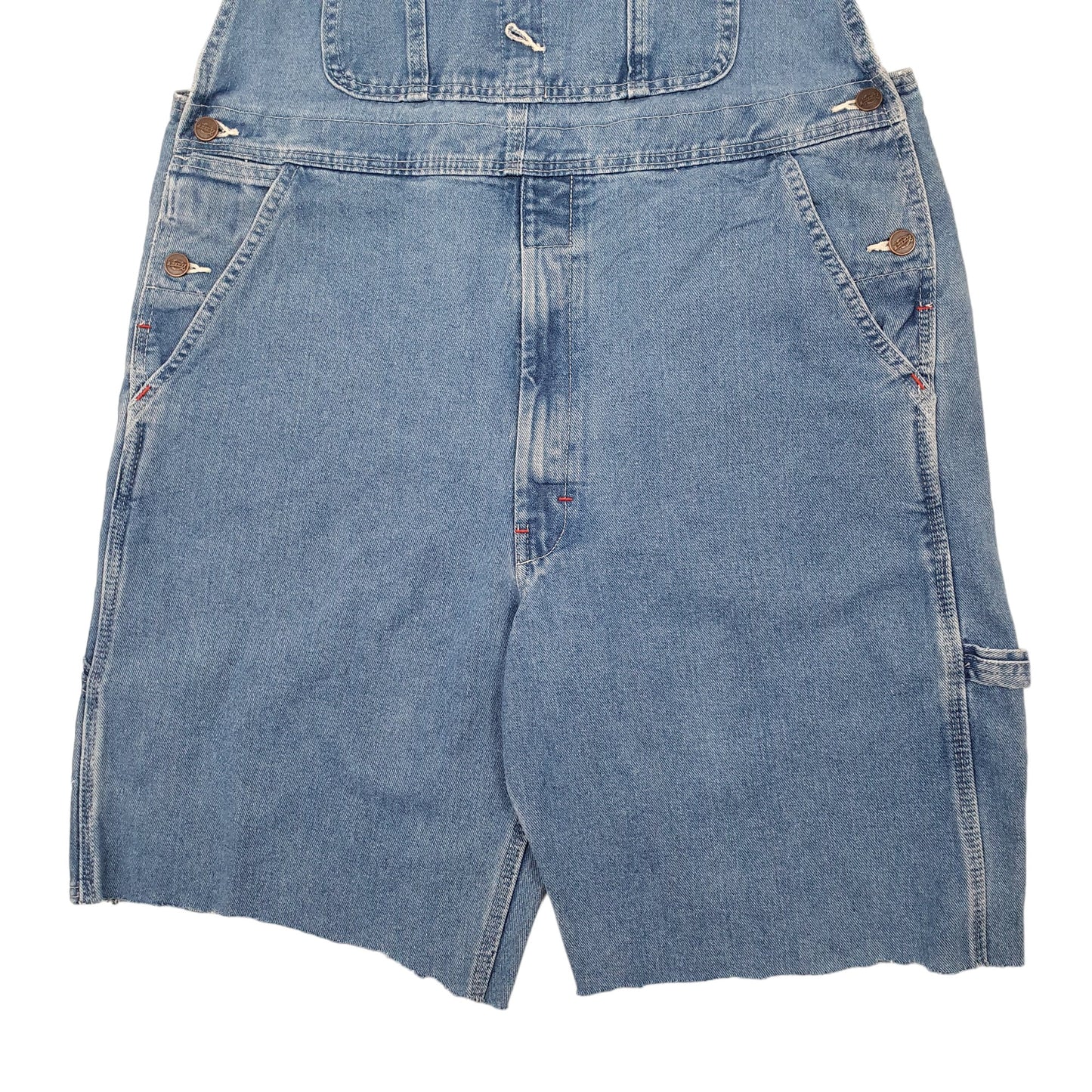 Mens Blue Dickies Shorts Denim Bib Overall Dungaree Trousers