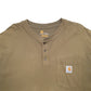 Mens Khaki Carhartt  Short Sleeve T Shirt