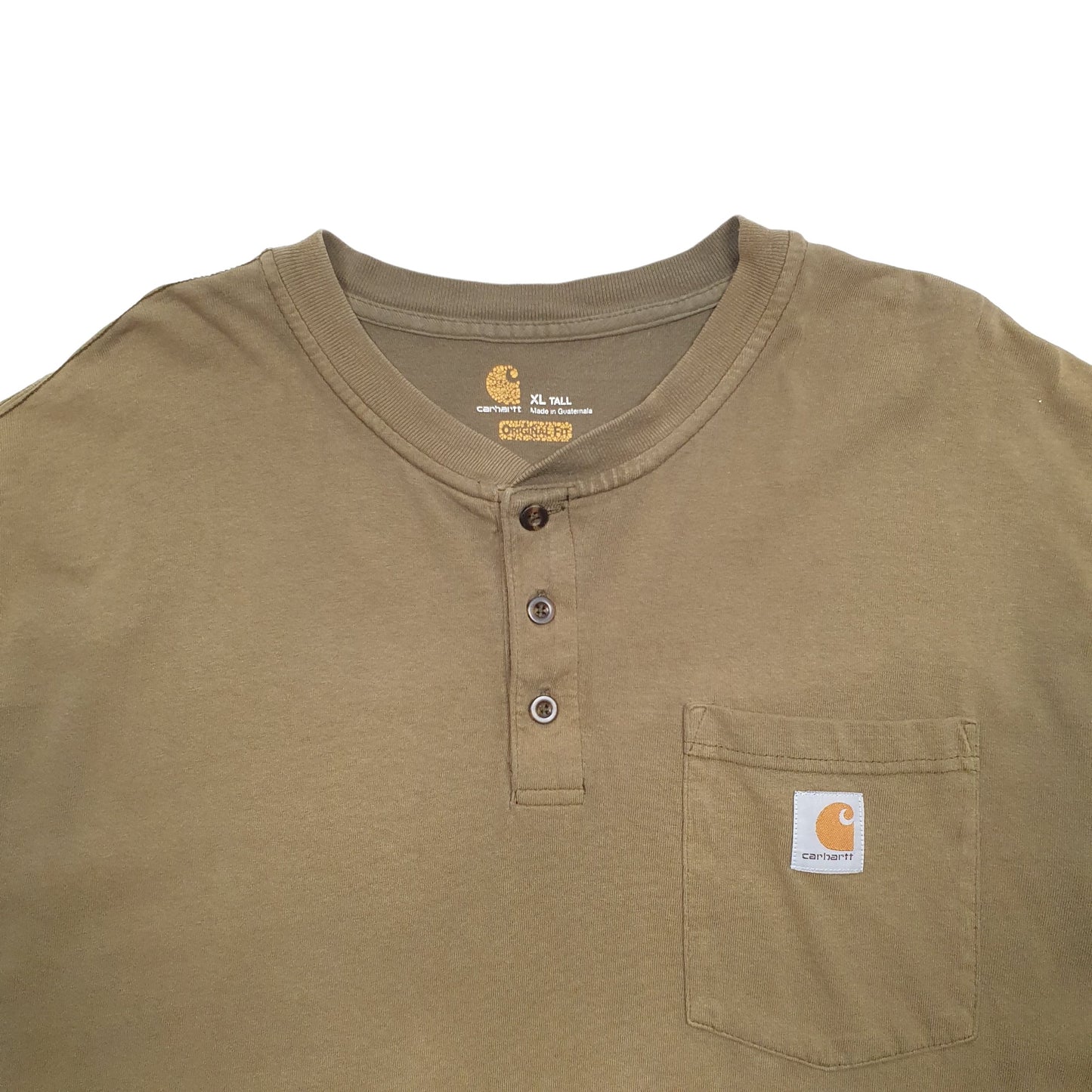 Mens Khaki Carhartt  Short Sleeve T Shirt