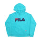 Mens Blue Fila  Hoodie Jumper