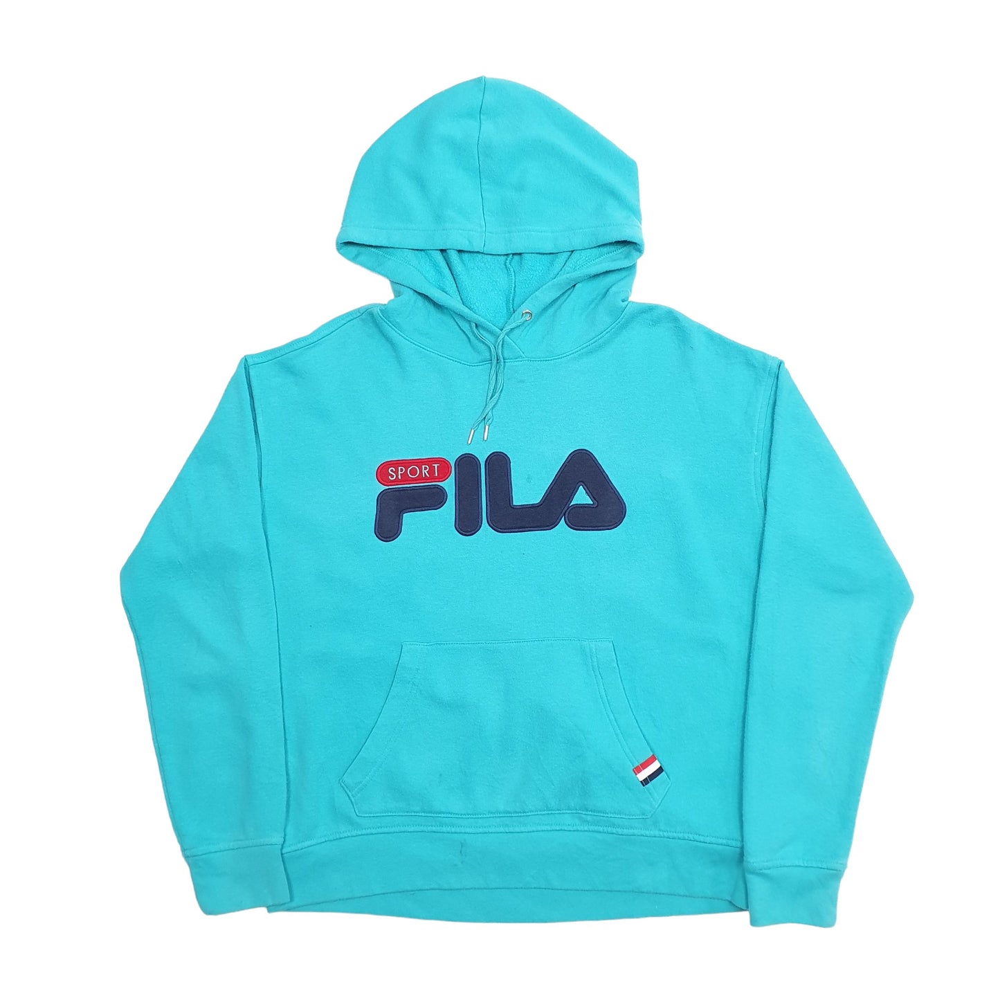 Mens Blue Fila  Hoodie Jumper