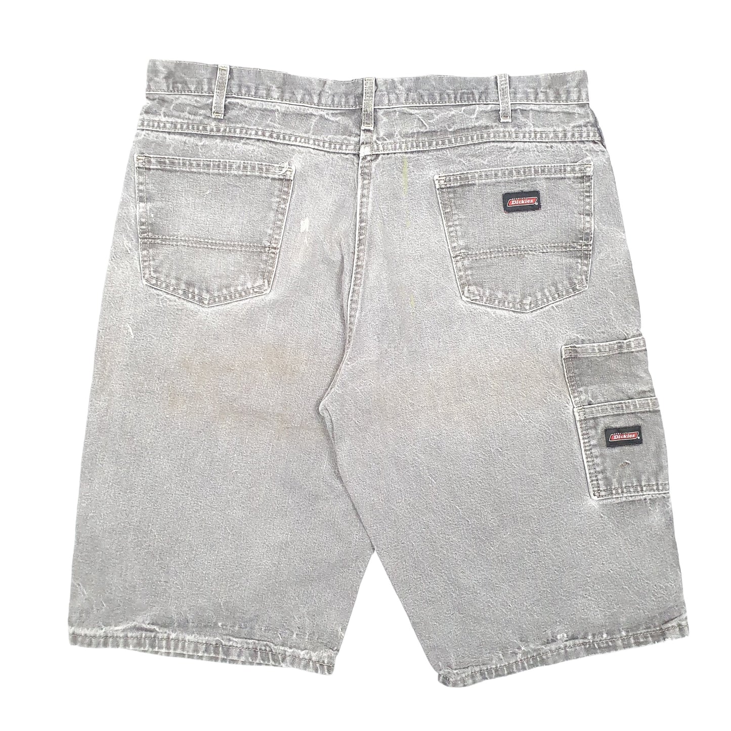 Mens Grey Dickies Carpenter Denim Shorts